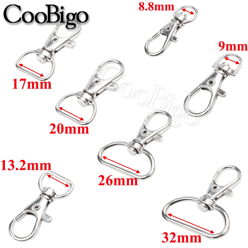 Металлическая поворотная застежка-лобстер карабин для брелка брелок цепочка