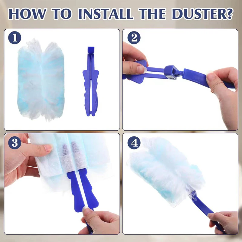 Фото Нескольких спецификациях Duster сменные одноразовые пылесборники со сменной утолщенной и удобной в использовании головкой дзен №3