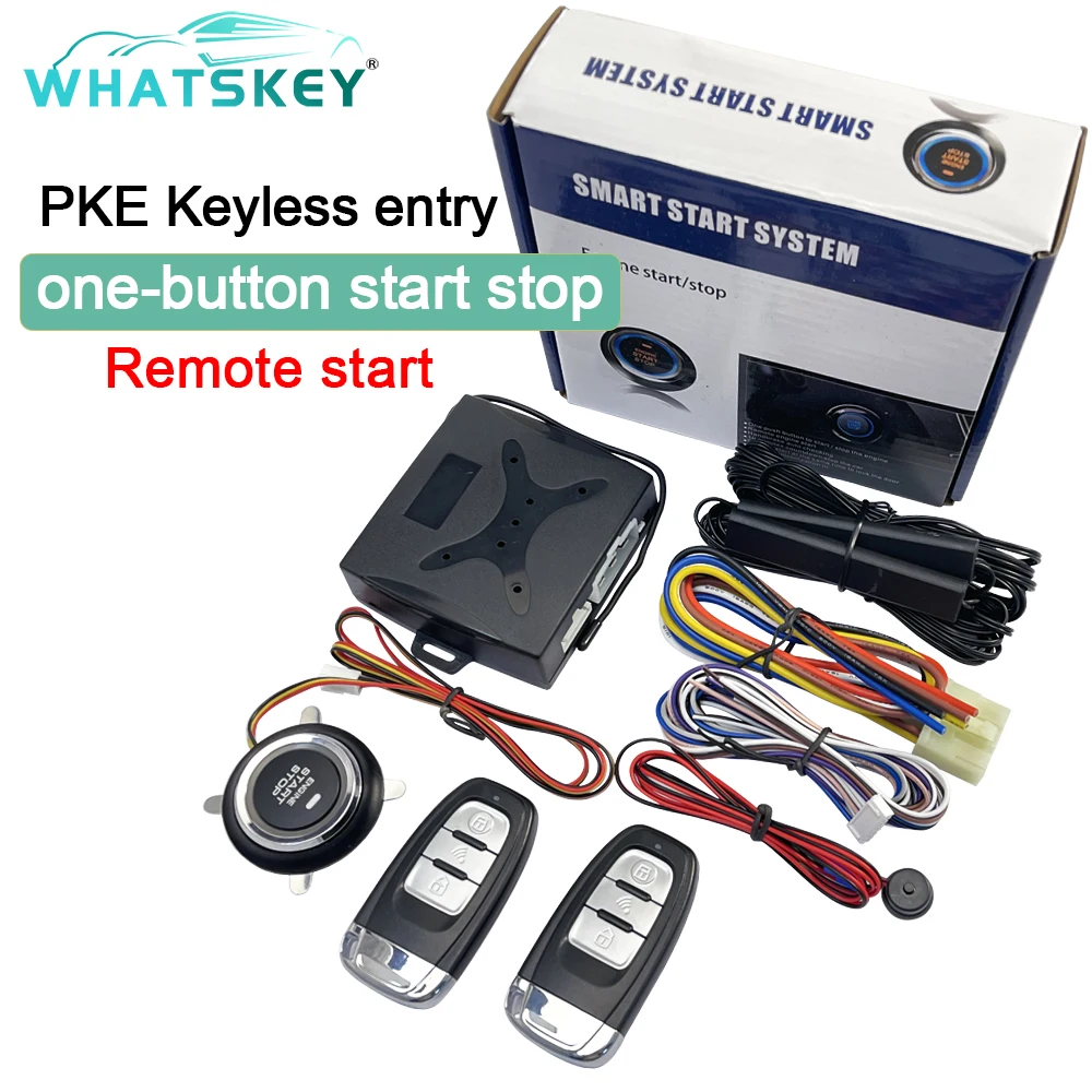 

Universal Auto start Stop Keyless Entry Engine start alarm System Push One-button Start Vehicle remote Starter smart car s