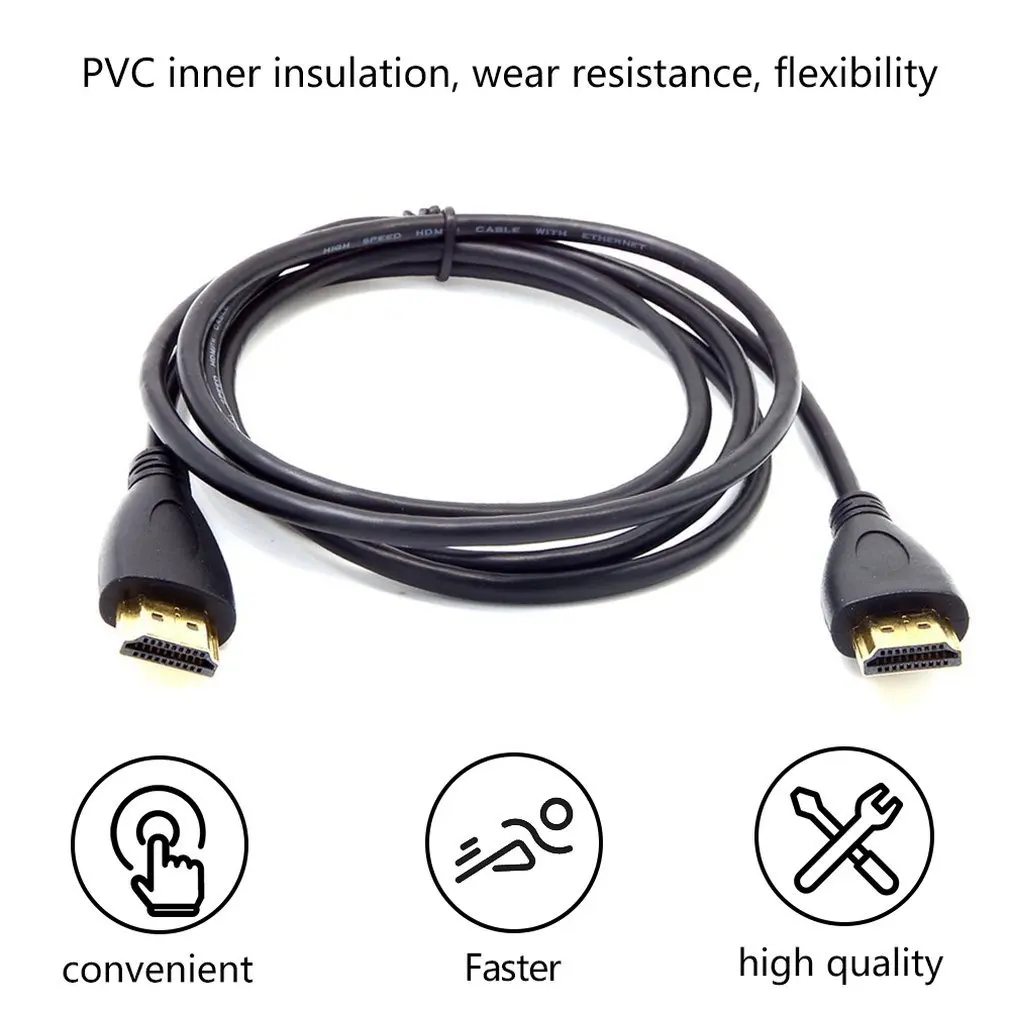 

Cable Video Cables 1.4 3D Cable for HDTV Splitter Switcher 1m 1.5m 3m TV Ultra HD Connecting High Speed Cable