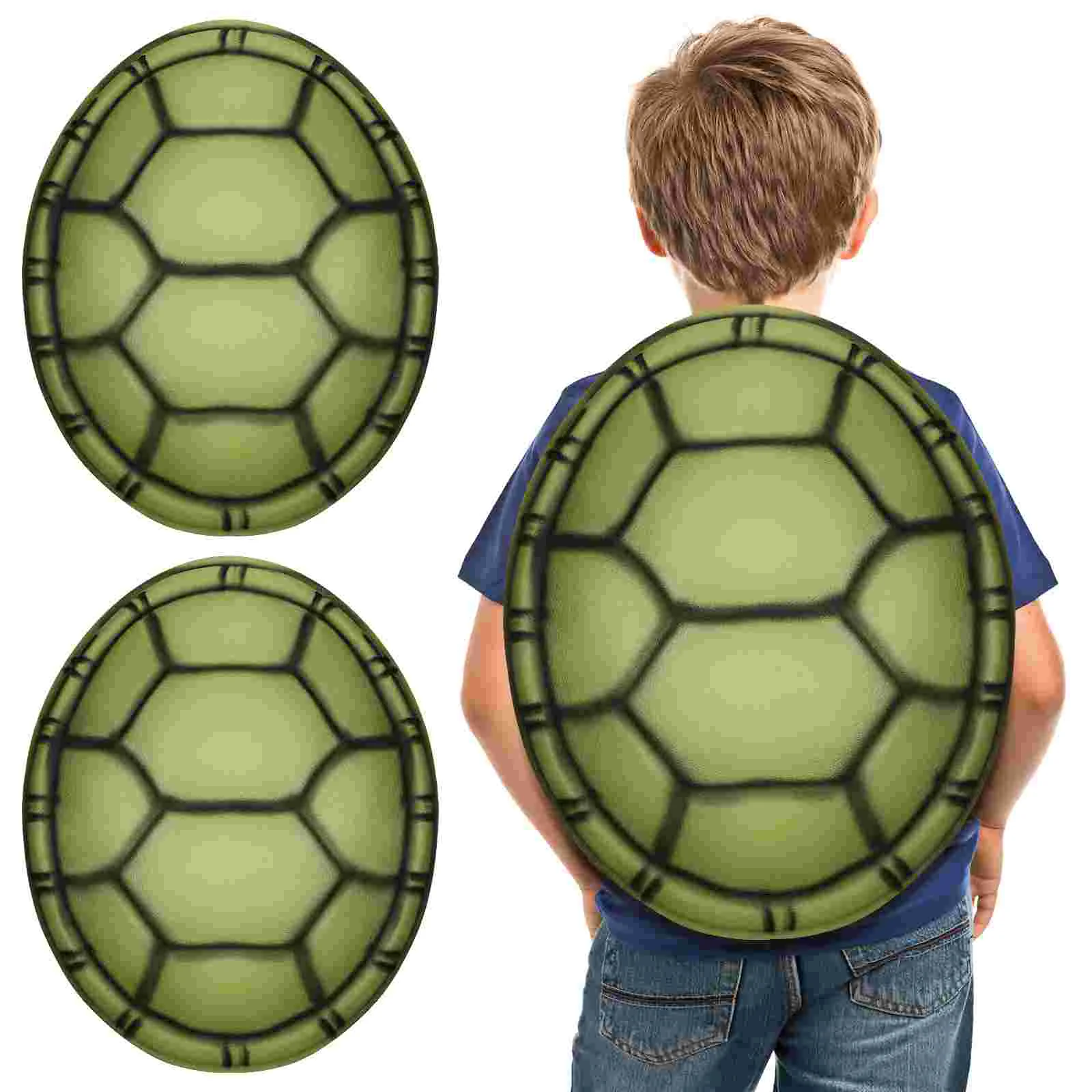 

2 Pcs Turtle Shell Cosplay Tortoise Props Halloween Role Play Party Favors Costumes Accessories Ninja