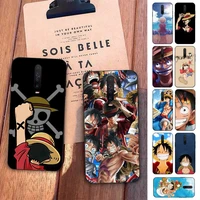 bandai one piece luffy phone case for redmi 5 6 7 8 9 a 5plus k20 4x s2 go 6 k30 pro