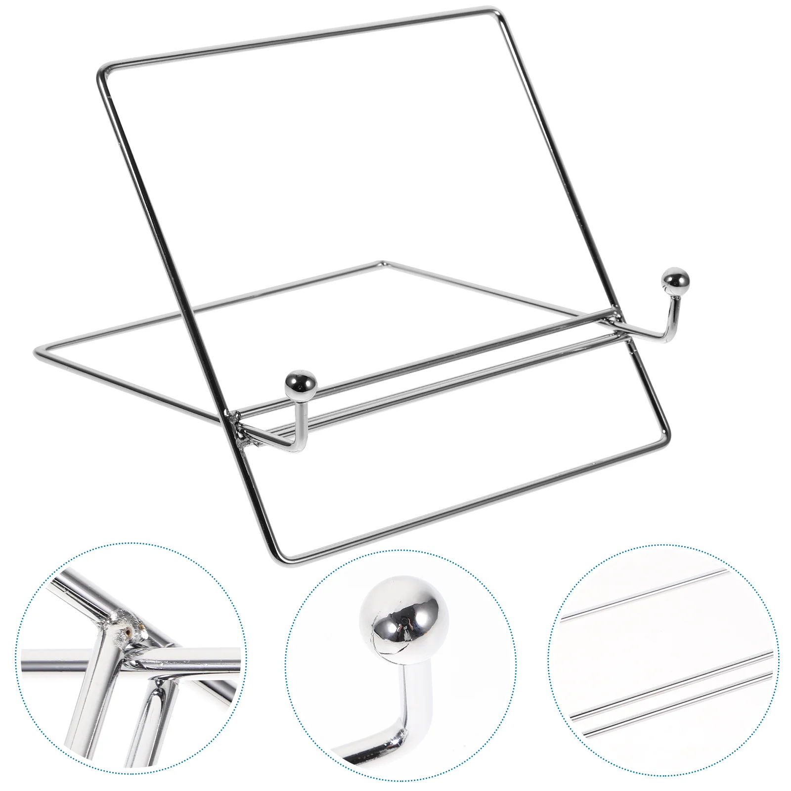 

Lazy Metal Shelf Tablet Holders Laptop Stand Riser Nordic Plate Holder Display Stand Wrought Iron Tabletop Stand