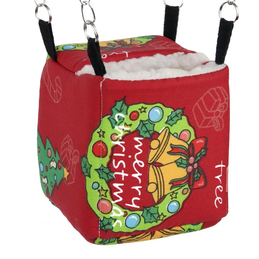 

Nice-looking Vivid Color Anti-Collapse Christmas Theme Hamster Sleeping Bag for Guinea Pig Pet Sleeping Bag Hamster Nest