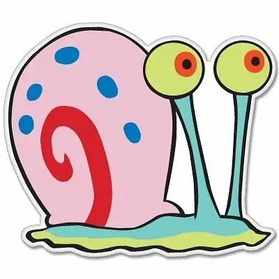 

Squarepants Gary The Snail Vynil Car Sticker Decal Stickers for Cars, Motos, Laptops, Industry Motorcycle Car Decals Racing