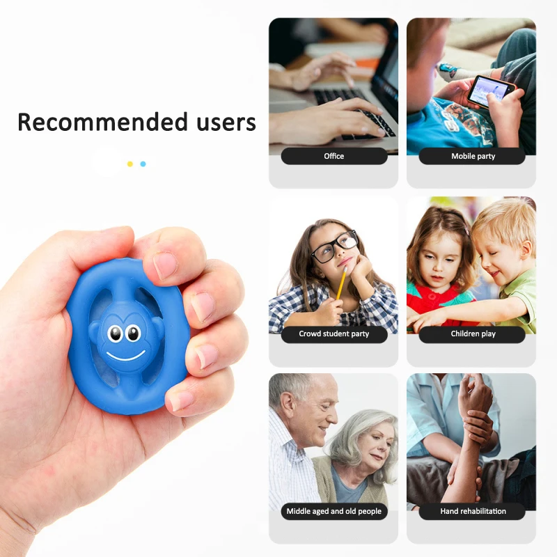 

Squishy Toy Screaming Decompression Food Grade Silicone Acoustic Grip Play Exercise Finger For Baby Child Adult Gifts