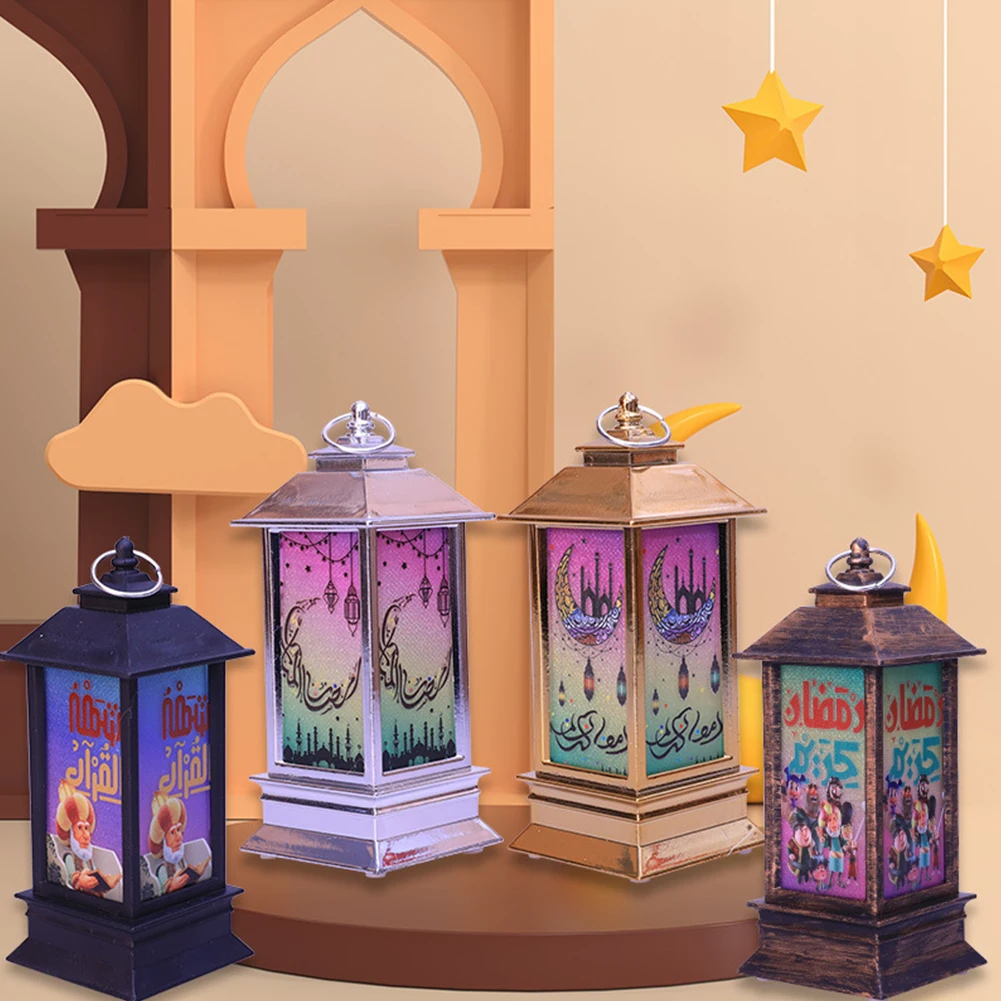 

LED Ramadan Lantern Eid Mubarak Decoration Hanging Light Nightlight Muslim Islamic Party Decor