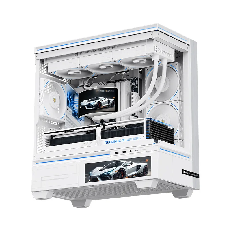 Thermalright RAINBOW VISION 360 TURBO ARGB, 6.67-дюймовый изогнутый OLED-дисплей для системного видеонаблюдения, кастомный экран для мониторинга видеосигнала. (art.: 3920daee72f1e) - 3920daee72f1e