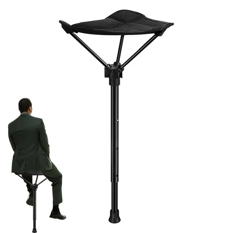 

Portable Camping Stool Portable Retractable Folding Stool Height Adjustable Stool Seat For Outdoor Travel Hiking BBQ Fishing