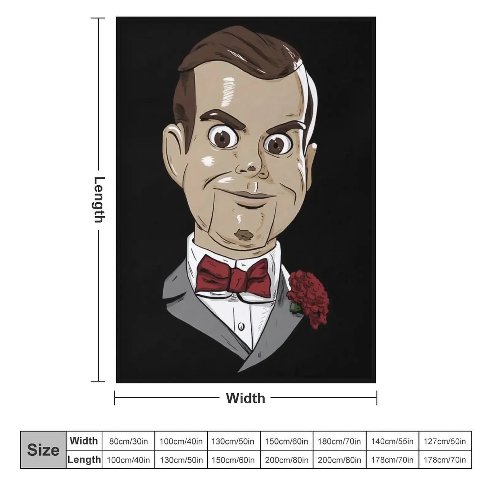 Одеяло Slappy the Dummy индивидуальный подарок милые декоративные одеяла для дивана