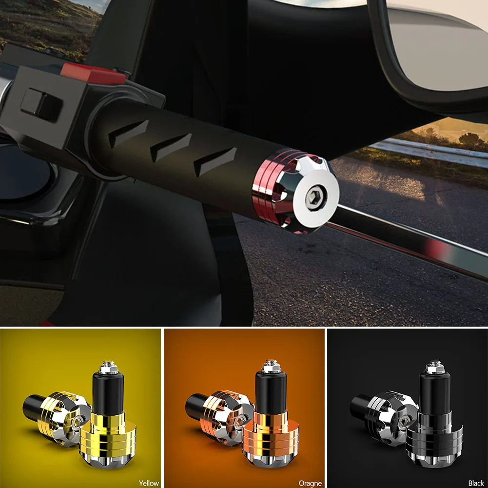 

3 Color Motorcycle Handle Bar Ends Plug Grips Handlebar Plug Caps Slider Motor Bike For 16-18mm Handlebars Dirt Bike Accessories