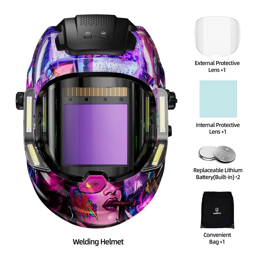 

Сварочный шлем ANDELI с подсветкой