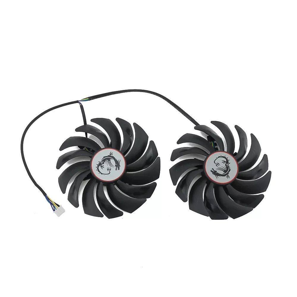 

2PCS PLD10010S12HH DC12V 0.40A 4PIN FOR MSI RX470 480 570 580 GTX1080Ti 1080 1070 1060 GAMING Graphics Card Cooler Fan PLD10010B