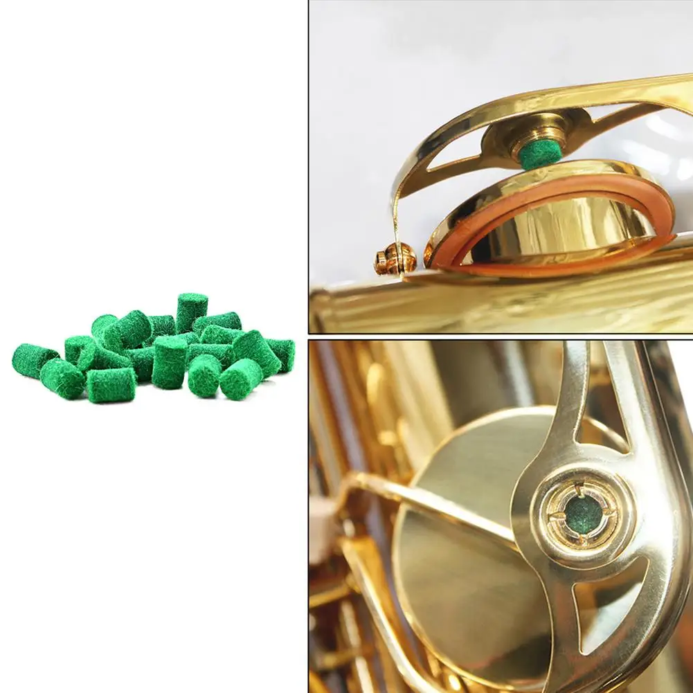 

20 Pieces Saxophone Felt Pads Repair Bumpers Sax Protectors Columns Keyboard Mat Musical Instrument Accessories