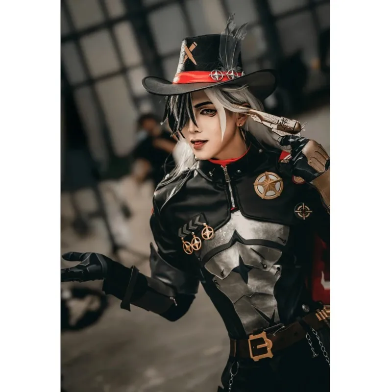 Парик для косплея Game Honkai со звездами и рельсами мужчин