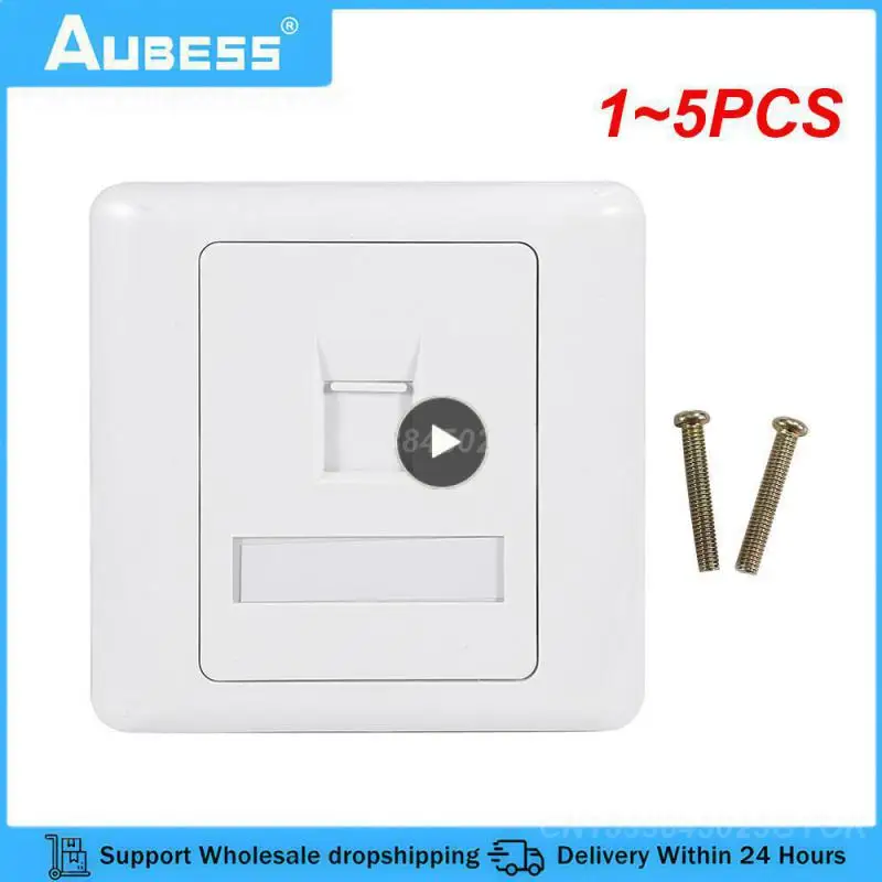 

1~5PCS 86-type Network Module Information Panel Socket Computer Socket Panel CAT5E Network Module Network Cable RJ45 Interface