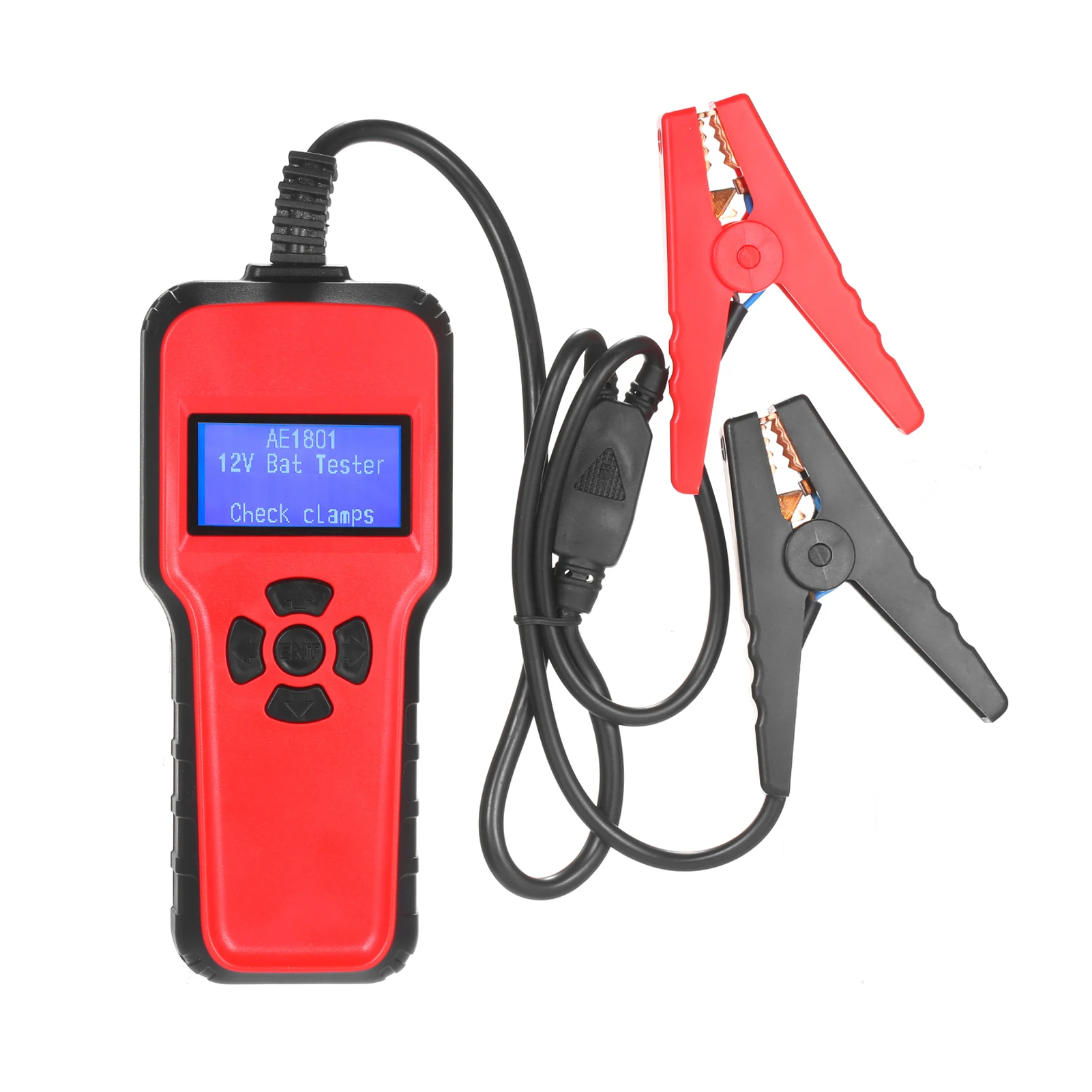 

Car Battery Tester AE1801 Digital 12V Battery Analyzer Battery Capacity Voltage Testing Device Voltage Resistance CCA Value