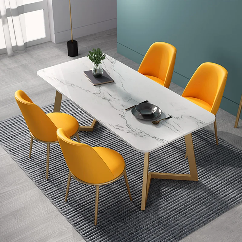

Centerpiece Onement Dining Table Gold Legs Study Modern Nordic Coffee Table Living Room Marble Dressing Mesa Home Furniture