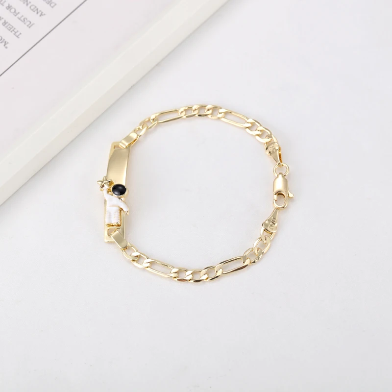 Детские браслеты GreyBirds неаллергенные медные украшения для крещения младенцев