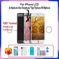 touch screen replacement for iphone 5 5c 5s 6 7 8 plus lcd display for iphone 6 6s 6 plus tempered glasstools with 100 tested