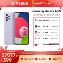 100% Original New Samsung Galaxy A52s 5G Smartphone Snapdragon 778G 120Hz FHD+ sAmoled Display 12 Band Support 4500mAh Phone