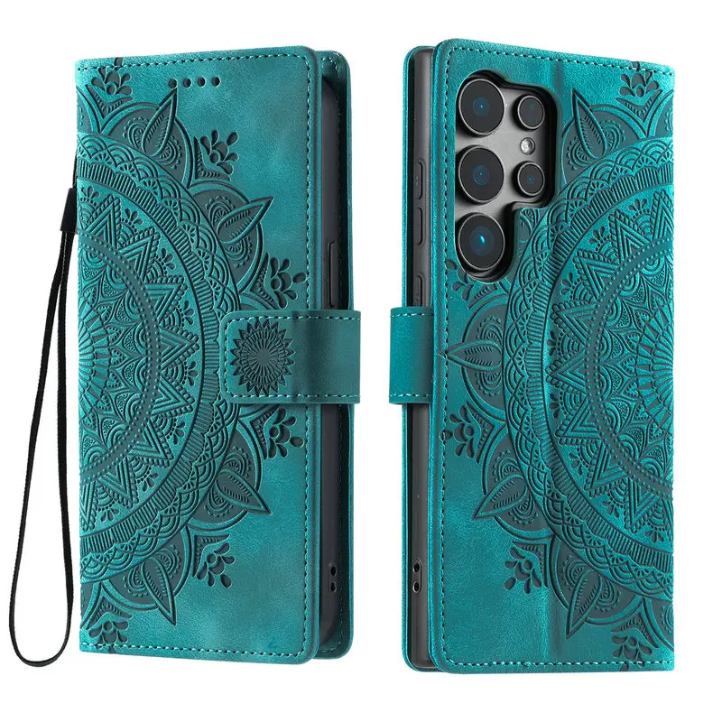 Фото Кожаный флип-чехол для Samsung Galaxy S25 S24 S23 S22 S21 S20 Ultra Note 20 10 Plus S10 S9 S8 9 S10e 25 Edge FE 5G №4