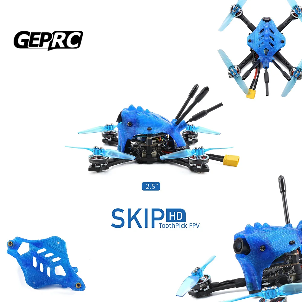 GEPRC drones SKIP HD 105mm 2.5inch ToothPick 3S RC Drone PNP/BNF RunCam Split 3 Nano 5.8G 200mW VTX- Flysky FS-A8S V2 mini drone
