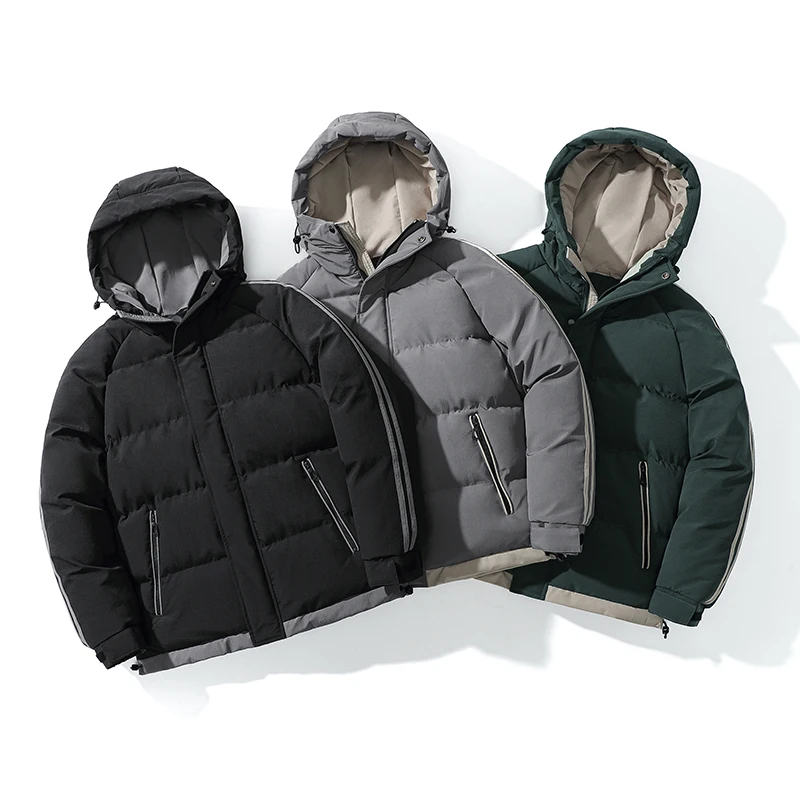 2022 New Winter Jacket Men's Parka Casual Fashion Padded Jacket Men Warm Windproof Waterproof Jacket Padded Jacket Men