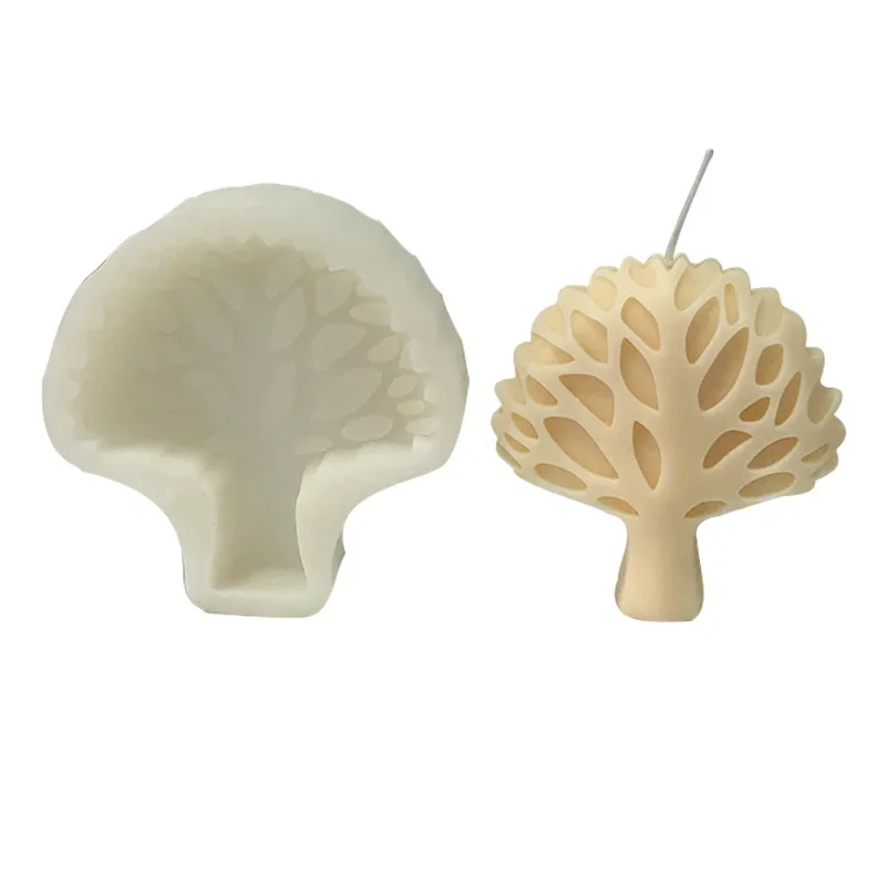 3D Абстрактная силиконовая форма для свечей в виде дерева домашний декор формы
