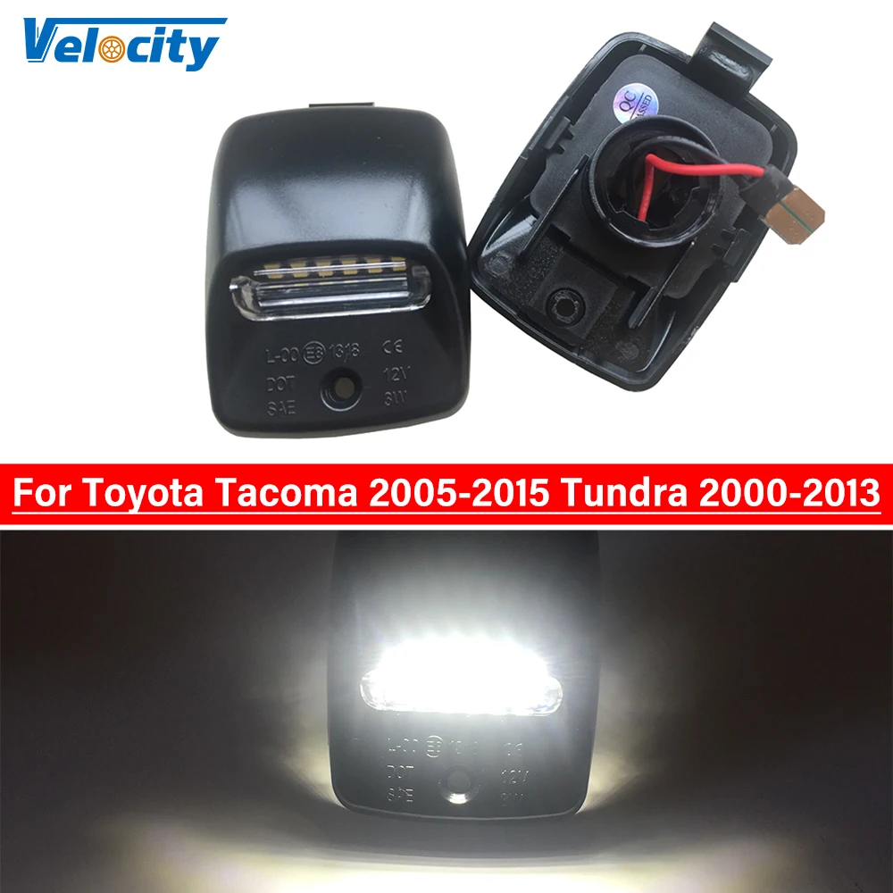 

2Pcs LED Number License Plate 6500K White Light Canbus No Error For Toyota Tacoma 2005-2015 Tundra 2000-2013 12V