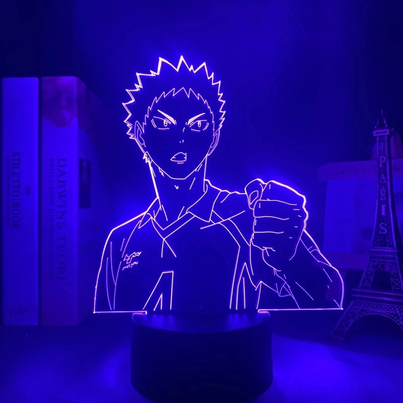 

Anime Night Light Haikyuu Hajime Iwaizumi for Bedroom Decor Nightlight Kids Child Birthday Gift Manga 3d Lamp Iwaizumi Haikyu