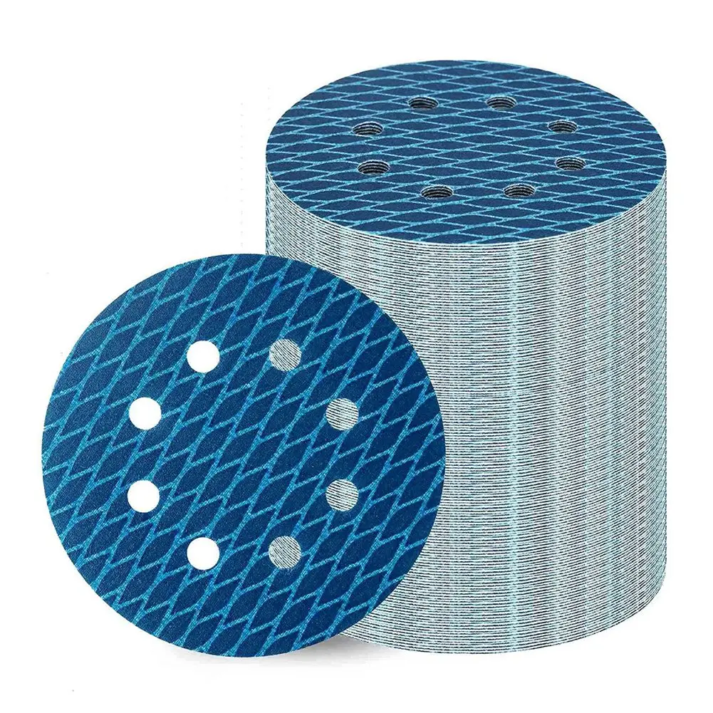

70Pcs Orbital Sander Sandpaper 5 Inch 8 Hole Sanding Disc Sand Paper 320 Grit for Anti Blocking Rhombus Sanding Discs