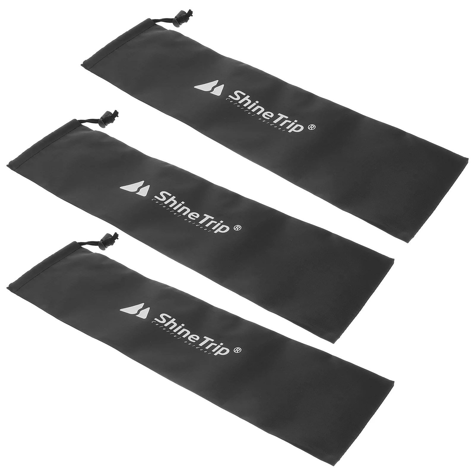 

3 PCS Tent Pole Case Fishing Rod Bag Alpenstock Buckle Storage Backpack Carrying Replacement Trekking Poles Canopy