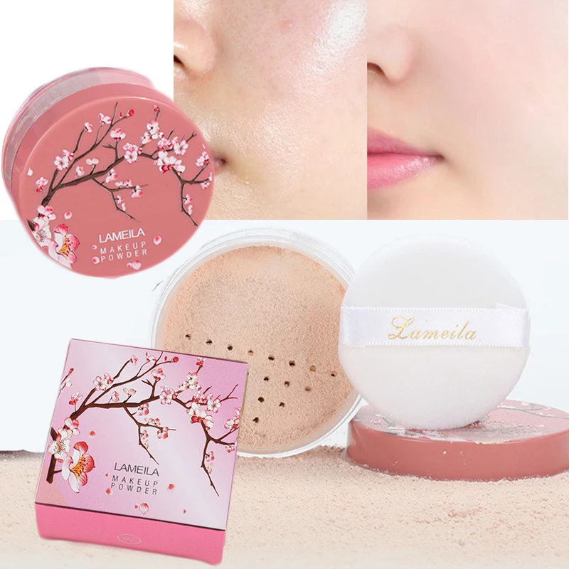 Матовая полупрозрачная пудра для макияжа водостойкая с контролем жирности