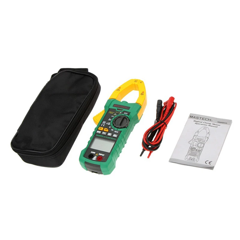 

MASTECH MS2015A Multimeter AutoRange Digital AC 1000A Current Clamp Meter True RMS Multimeter Frequency Capacitance Tester NCV