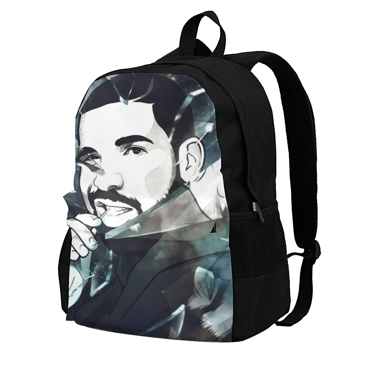 

Drake Cartoon Album Cover Backpacks cool guy rapper art music hippop Big Cute Polyester Backpack Elementary School Teen Bags