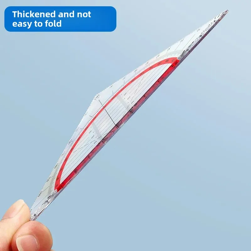 Многофункциональная треугольная линейка Шанхай Учебный материал Пластиковая