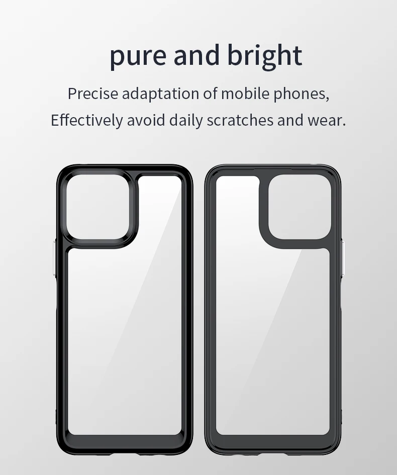 Hard Clear Case For Honor X8 Case Honor X8 Cover Coque Fundas Translucent Soft TPU Frame Shockproof Phone Bumper For Honor X8