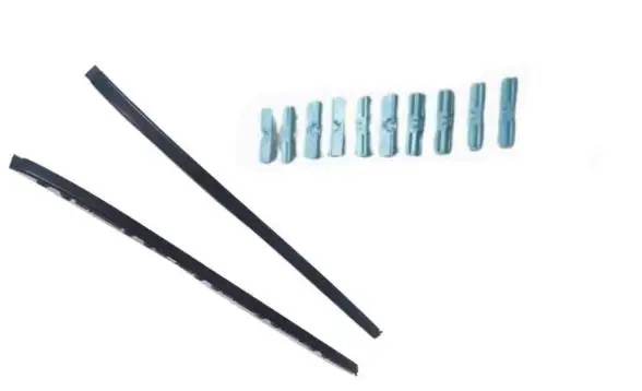 

12 шт., наружная боковая резина для лобового стекла для Land Cruiser Prado LC150 2010-2022, полоса ветрового стекла, уплотнитель 67 см