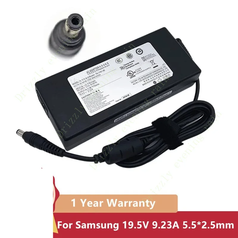 Оригинальное зарядное устройство переменного тока для ноутбука Samsung 180 Вт 19 5 В 9 23