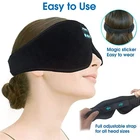 Наушники для сна Bluetooth 5,0 Беспроводной 3D маска для глаз гарнитура для сбоку дышащие Ночная пижма для путешествий звонком и музыкой С микрофоном
