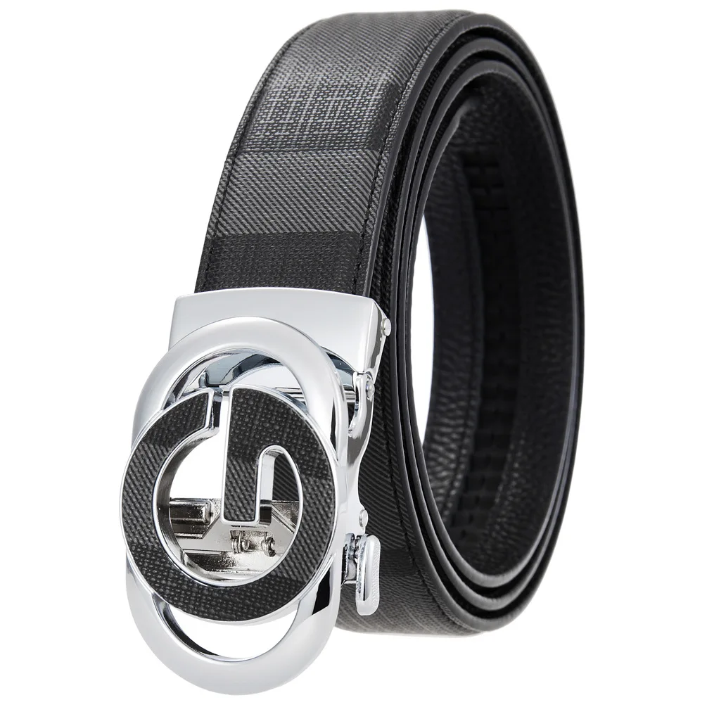 2023 High Quality Designers Mens belt Luxury Brand Famous Male Belts AutomaticG Buckle Genuine Leather Belts for Men width 3.4