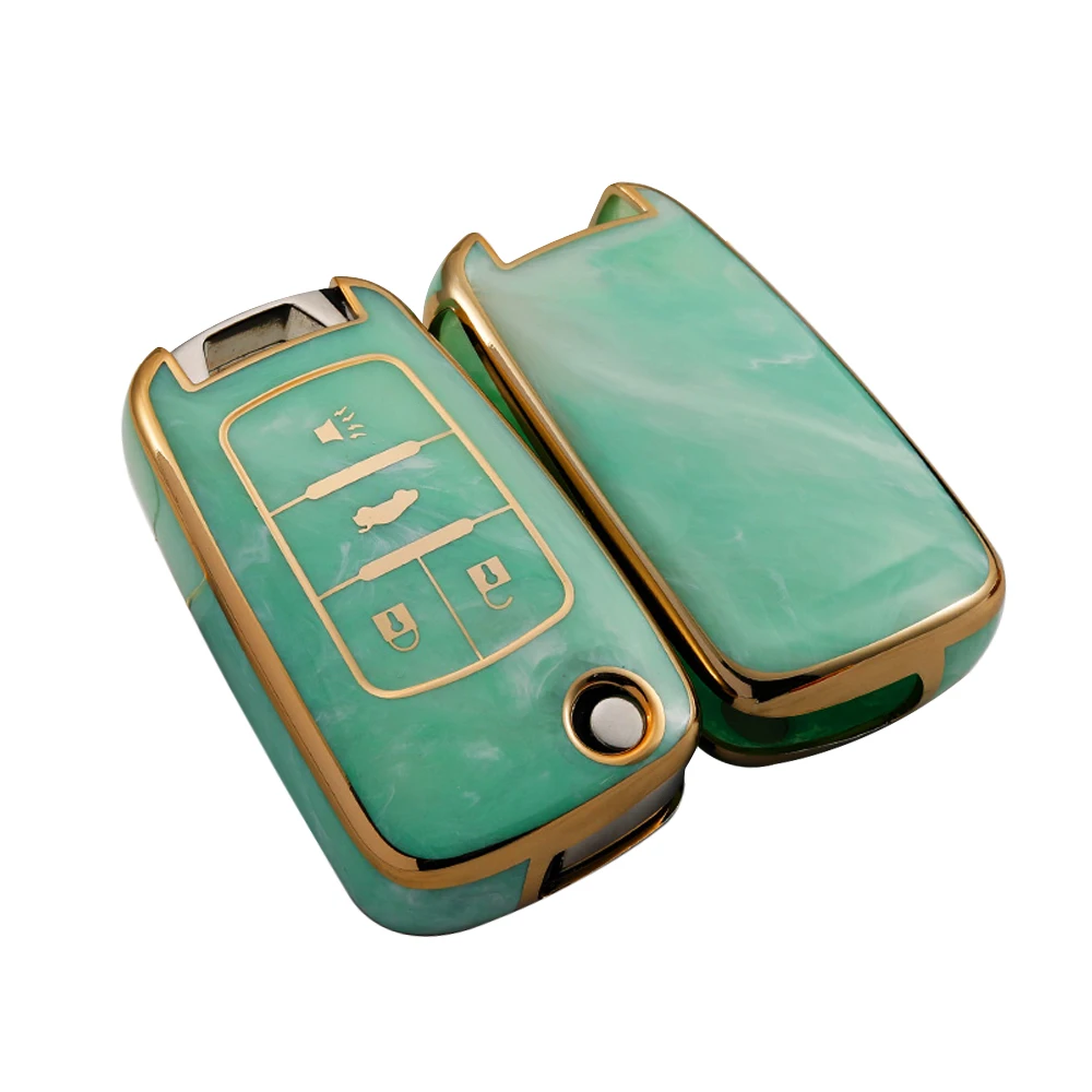 

Car Key Cover Protector Case Holder Skin Jacket For Chevrolet Regal 2009-2015/GLB 2013-2017 Folding key 4 button 1PC