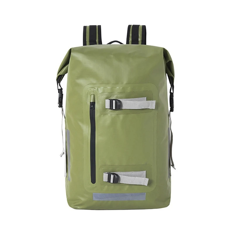 

40L Waterproof Backpack Ipx6 Rafting Travel Camping Waterproof Bag Pvc Waterproof Backpack Heavy Duty Roll Top Closure