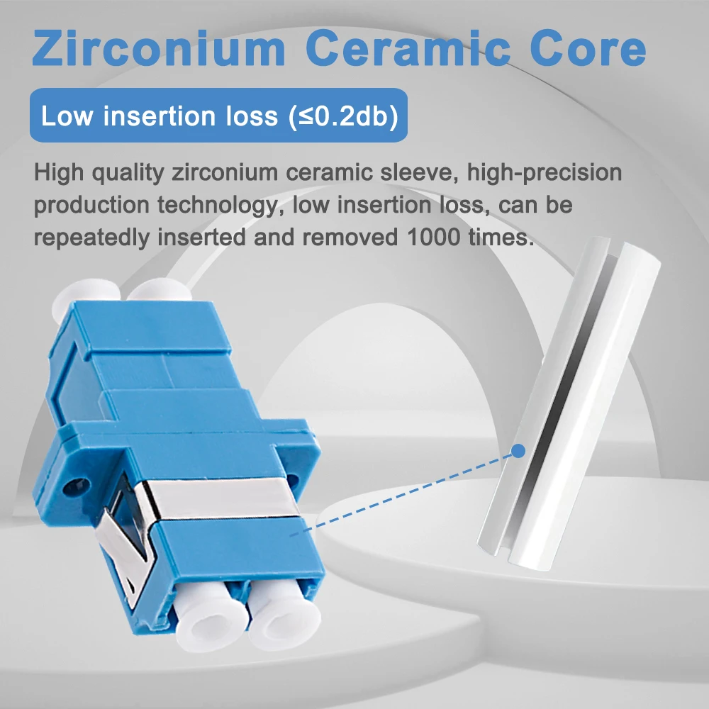 10 шт. LC UPC соединители дуплексные волоконно-оптические стандартные разъемы с
