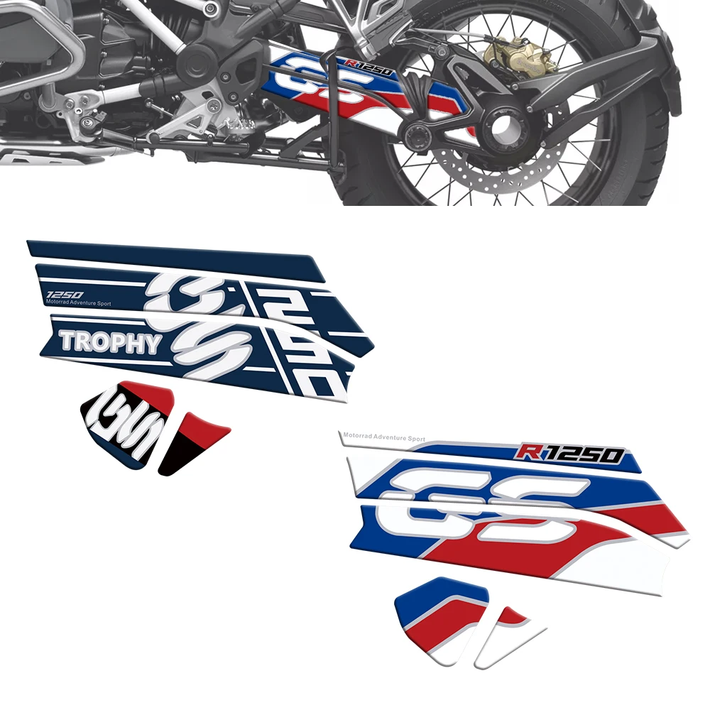 

For BMW R1250GS/GS Adventure 2018 2019 2020 2021 2022 2023 Motorcycles Swingarm 3D Gel Protection Stickers Decals