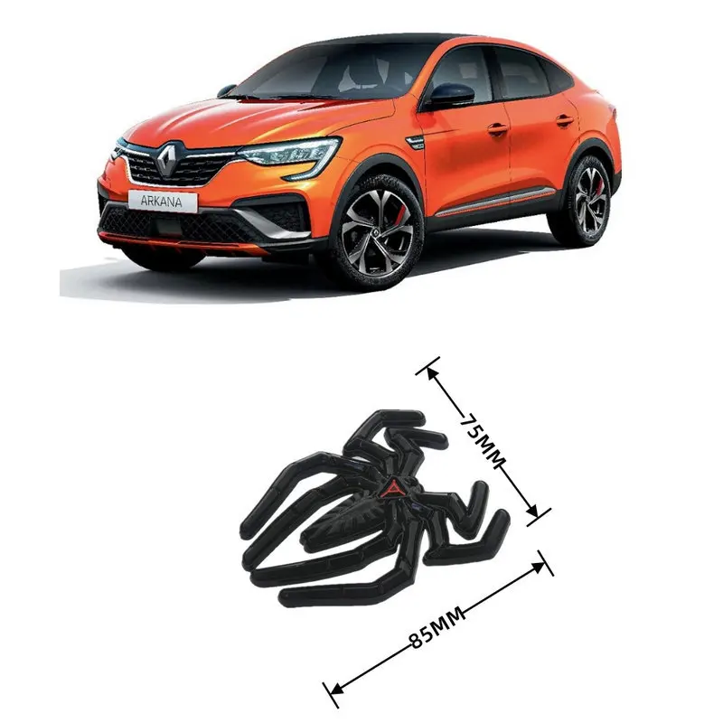 2 шт. 3D металлическая наклейка на автомобиль с черной вдовой