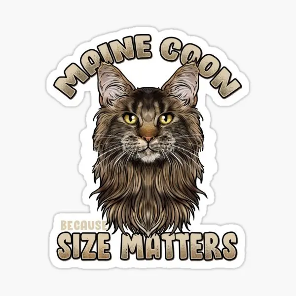 Maine Coon Cat милые домашние животные персонализированные наклейки из ПВХ для