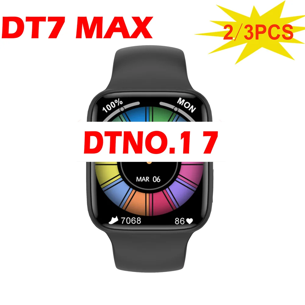 

2/3PCS DT No.1 7 DT7 MAX Smart Watch for Men Women NFC AI Voice Assistant BT Call GPS Track Heart Rate Sleep Monitor VS W27 Pro
