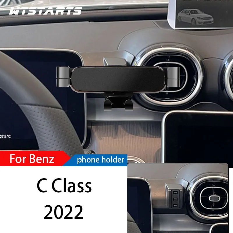 

Автомобильный держатель для телефона, подставка для Mercedes-Benz C Class W204 W205 W206, регулируемый кронштейн для GPS-навигации, аксессуары